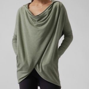 NEW Athleta Purana wrap sweatshirt NEW